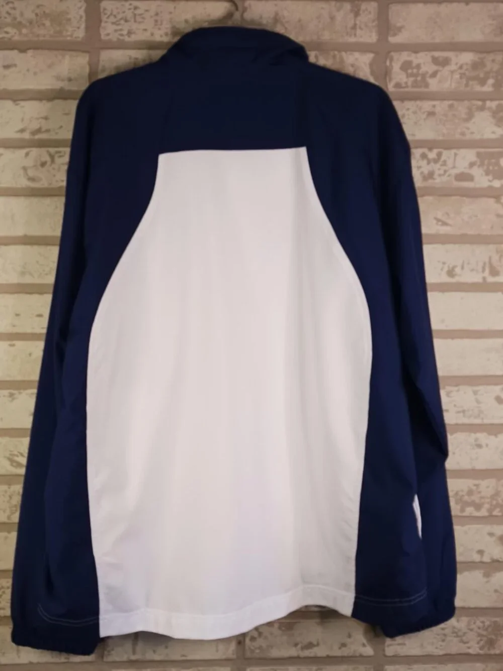 adidas 2003 World Champion Gymnastics Mens Large Jacket Zip Up White & Blue